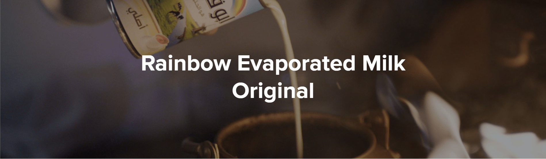 Rainbow Evaporated Milk Original, 170g, Carton of 96